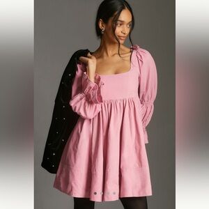 Corduroy baby doll dress